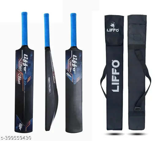 Liffo® Cricket Bat for Adults, Plastic Bat Tennis Cricket Bat for Men, Turf Bat Heavy Plastic Cricket Bats with Anti Slip Rubber Grip for Gully Cricket, Tournament Match, Standard Full Size With Cover