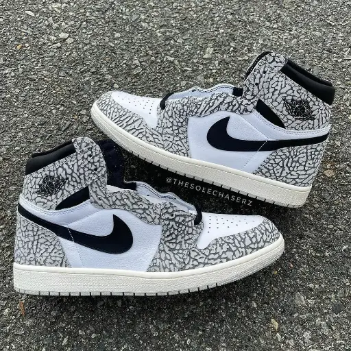 Nike air jordan 1 high elephant print